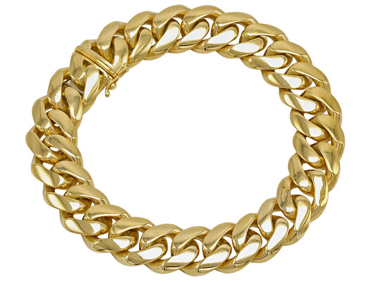 C'est Laudier 18K Gold Chain Bracelet