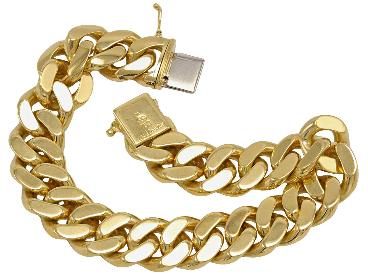 C'est Laudier 18K Gold Chain Bracelet