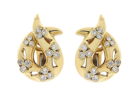 Gemlok Diamond Earrings in 18K