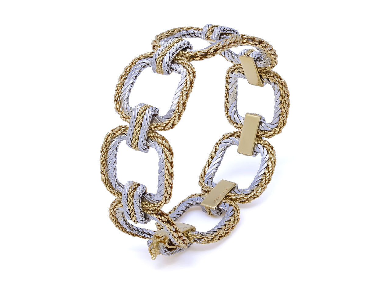 Buccellati Two-Tone Link Bracelet in 18K Gold