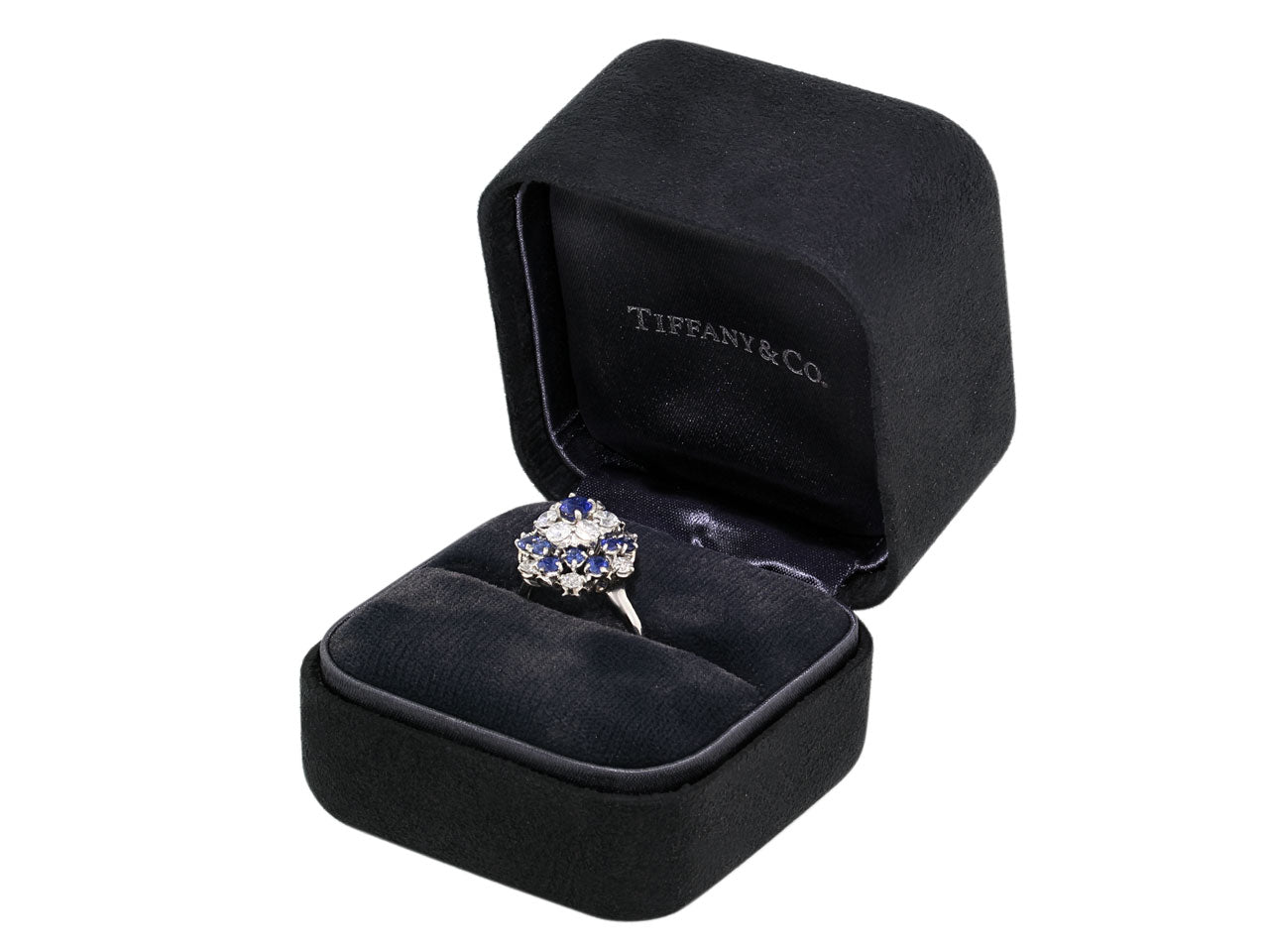 Tiffany & Co. Sapphire and Diamond Ring in Platinum