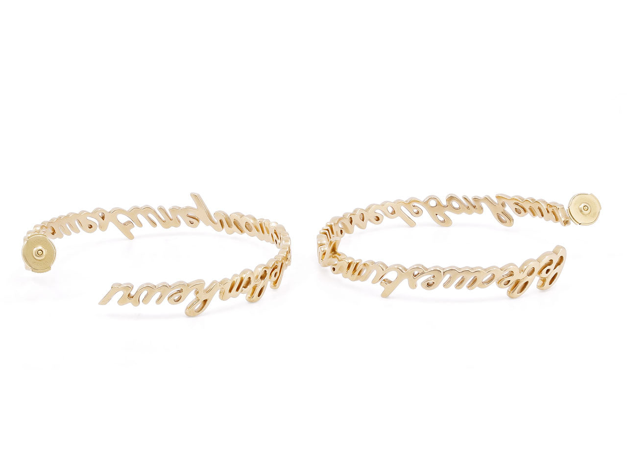 Lorenz Baumer Hoop Earrings in 18K Rose Gold