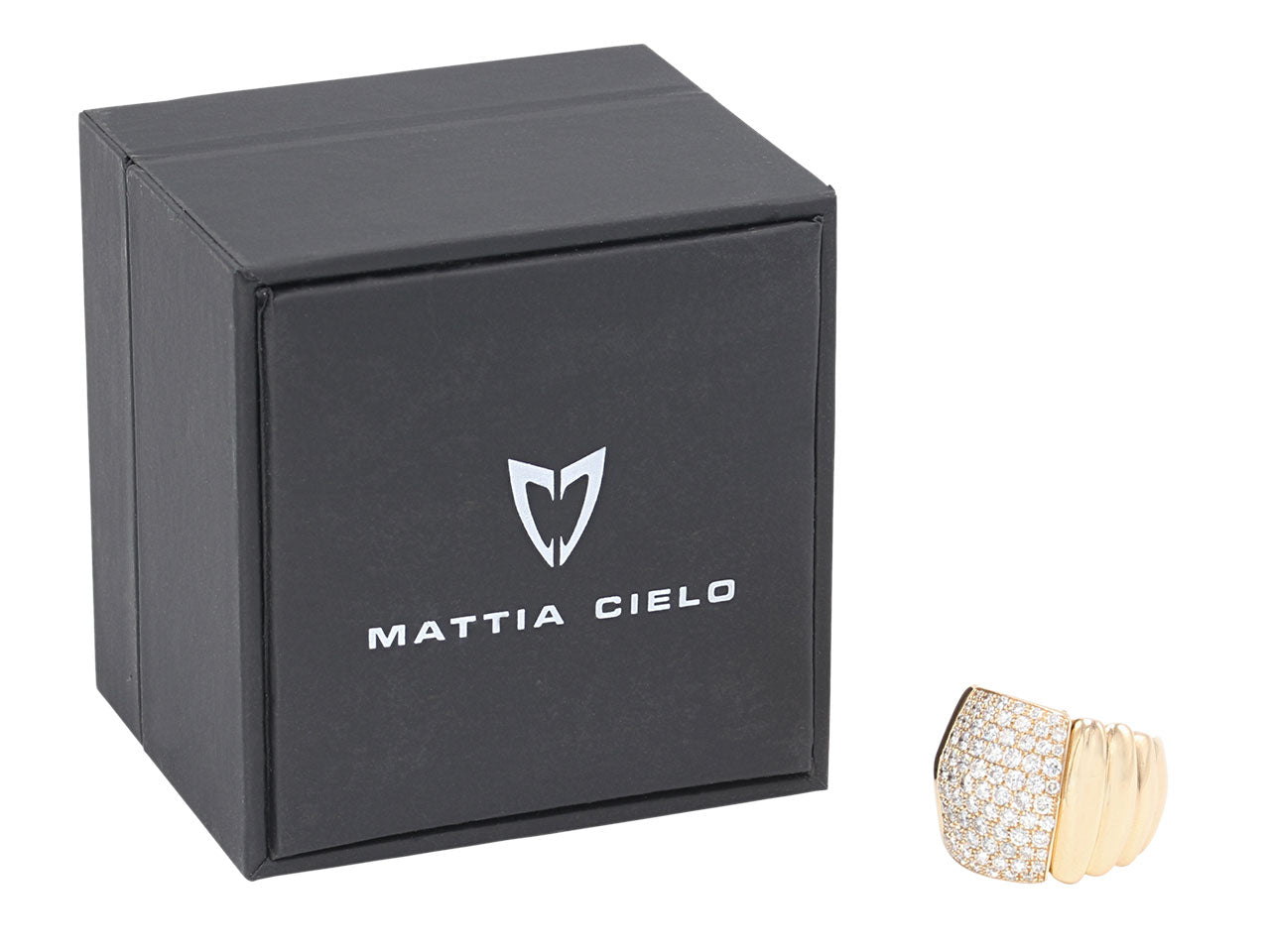 Mattia Cielo Diamond Ring in 18K
