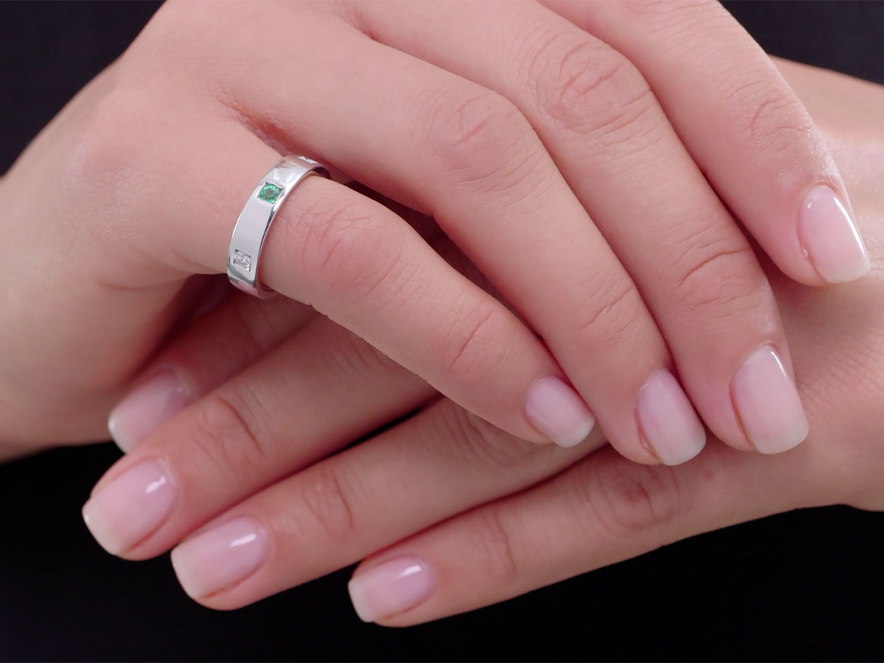 Damiani Emerald and Diamond Ring in 18K