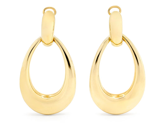 Door Knocker Earrings in 18K Gold, by Beladora