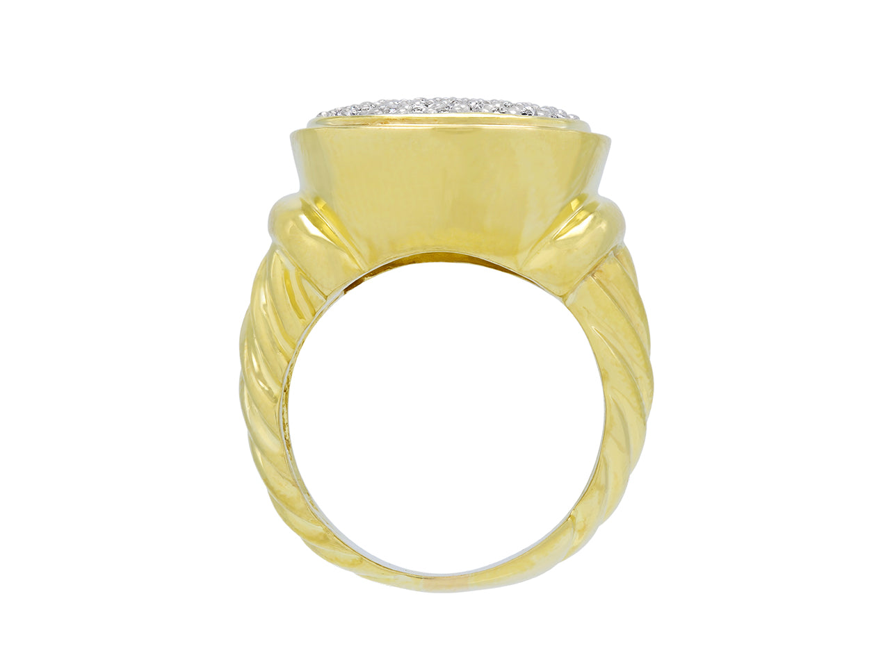 David Yurman 'Noblesse' Pave Diamond Ring in 18K Gold