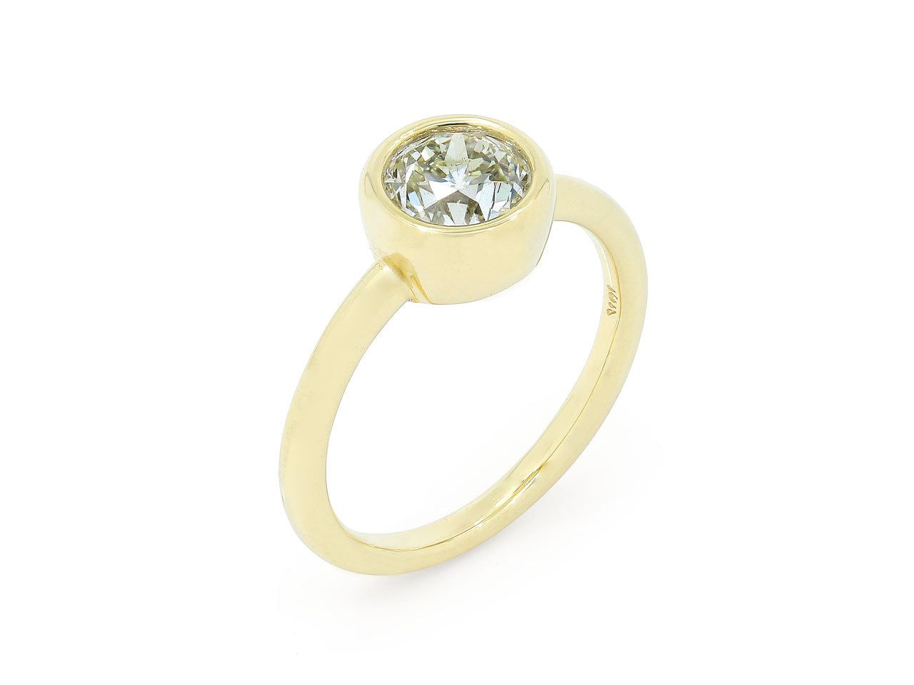 Beladora 'Bespoke' Bezel-set Old European-cut Diamond Ring, 1.20 carats, in 18K Gold