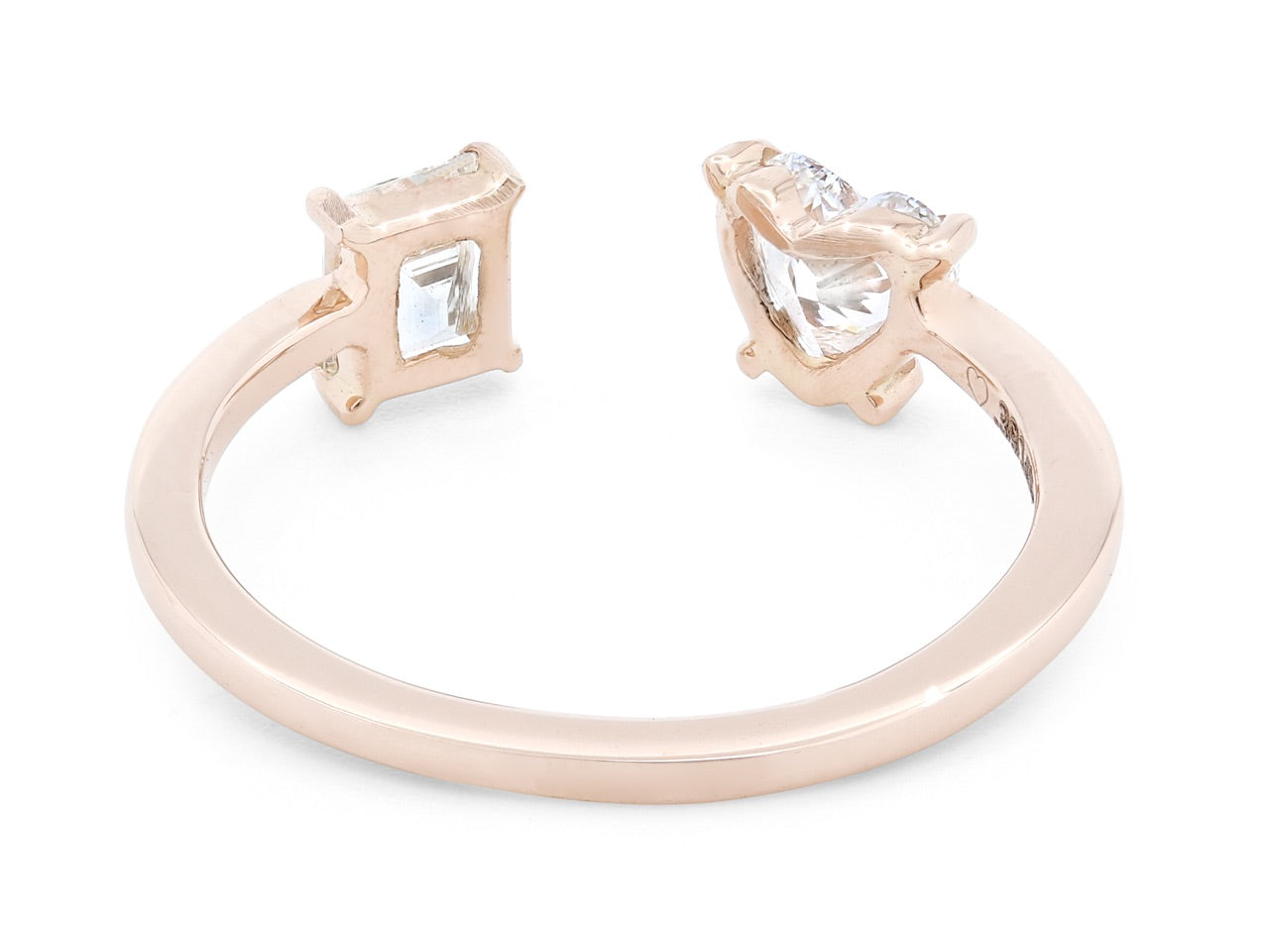 Beladora 'Bespoke' Open Band Diamond Ring, 0.73 total carats, in 18K Rose Gold