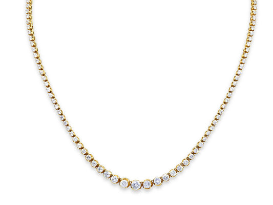 Diamond Rivière Necklace in 18K Gold