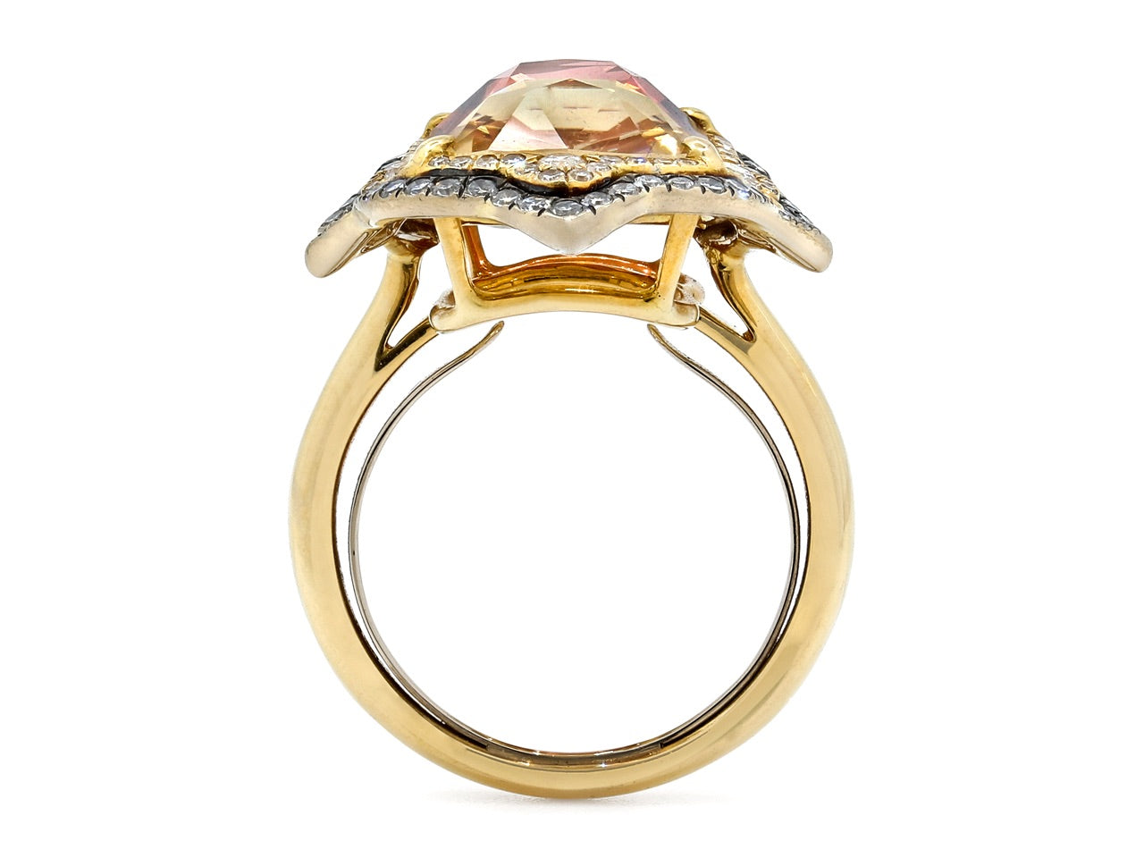 IVY Double Tourmaline Ring in 18K Gold
