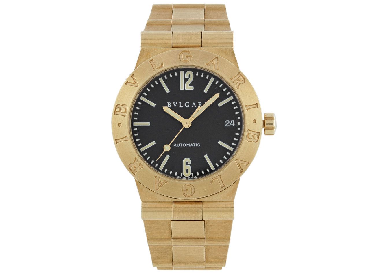 Bulgari-Bulgari 'Diagono' Watch in 18K Gold, 35mm #504880 – Beladora