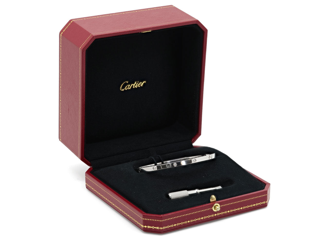 Cartier Diamond 'Love' Bracelet in 18K White Gold, Small Model, 10 Diamonds Size 20
