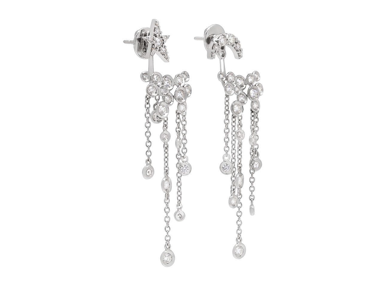 Giorgio Armani 'Firmamento' Diamond Earrings in 18K White Gold