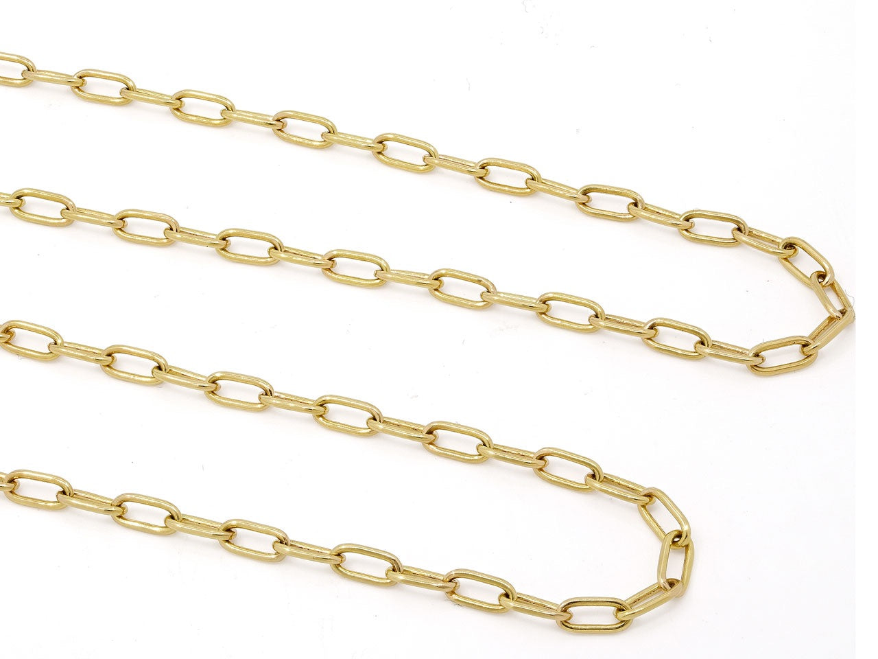 Italian Cable Link Chain in 18K Gold, by Beladora, 22 Inches