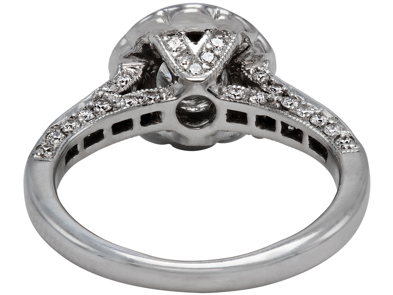 Diamond Ring, 0.52 Carat F/SI-1, in 18K White Gold