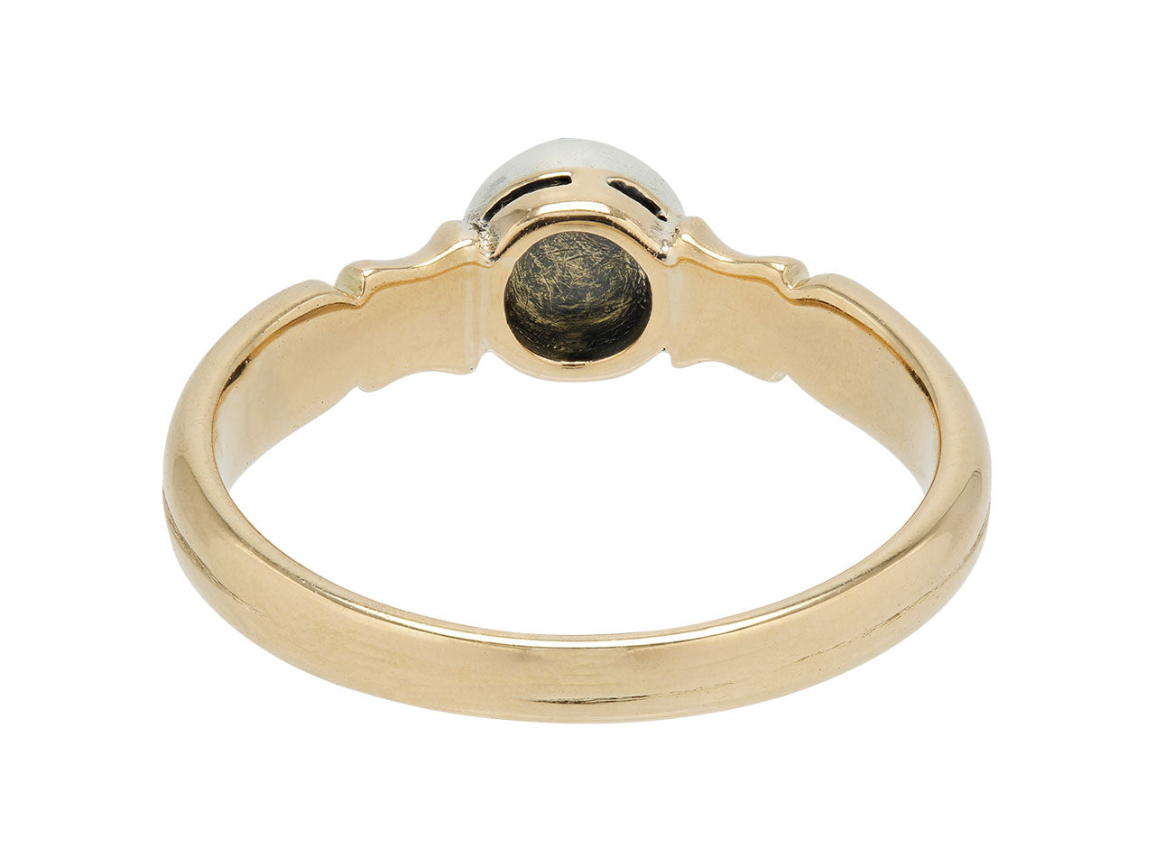 Antique Diamond Ring in 14K Gold and Silver