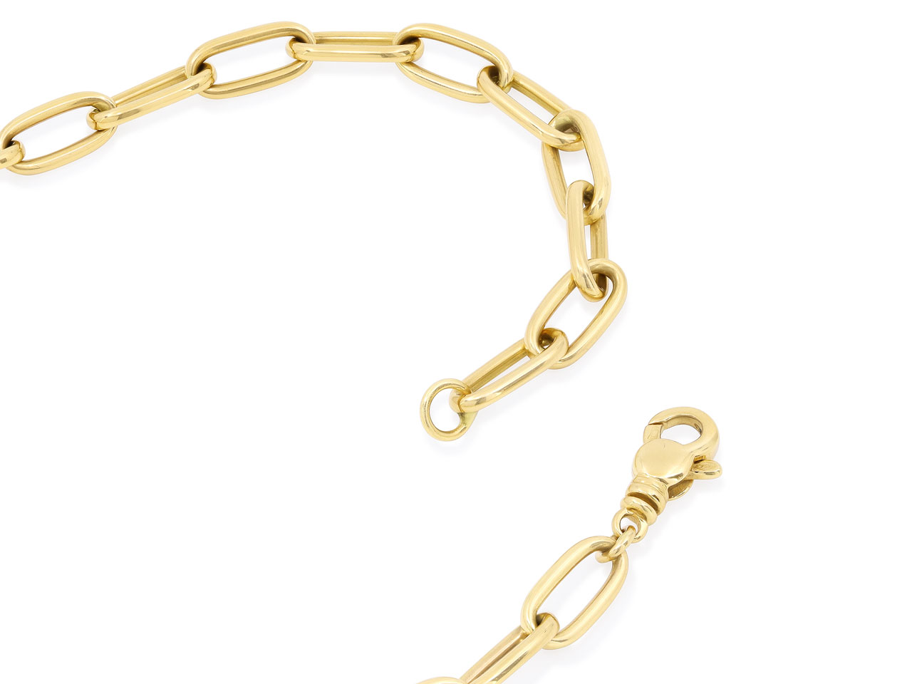 Italian Oval Link Gold Chain in 18K Gold, by Beladora