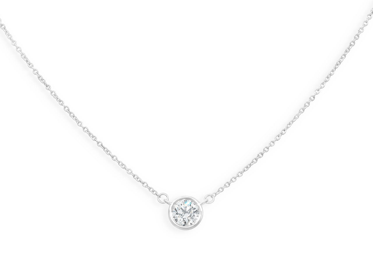 Tiffany & Co. Diamond Solitaire Pendant, 0.92 Carats, in Platinum