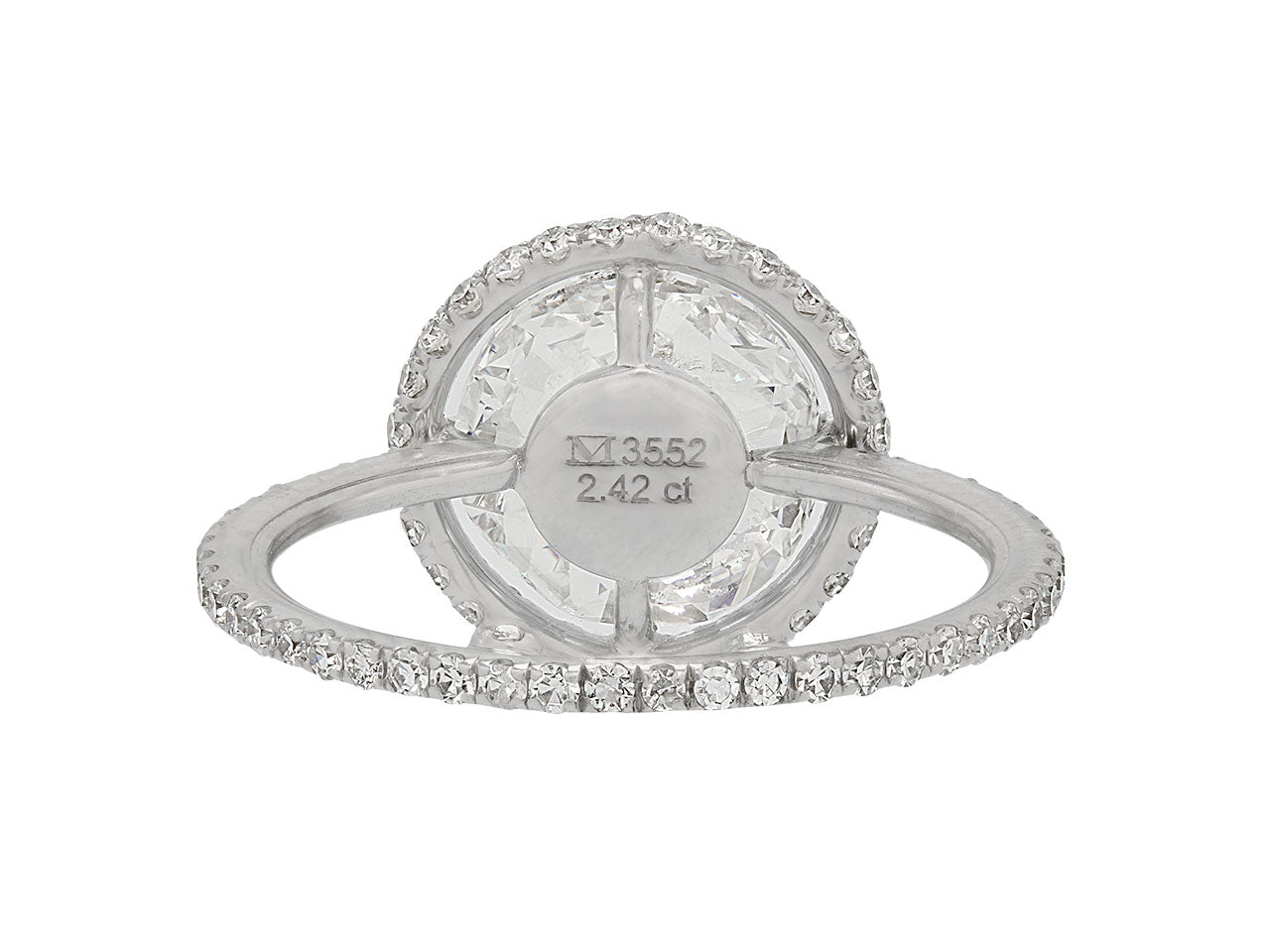 Martin Katz 2.41ct Diamond Halo Ring in Platinum