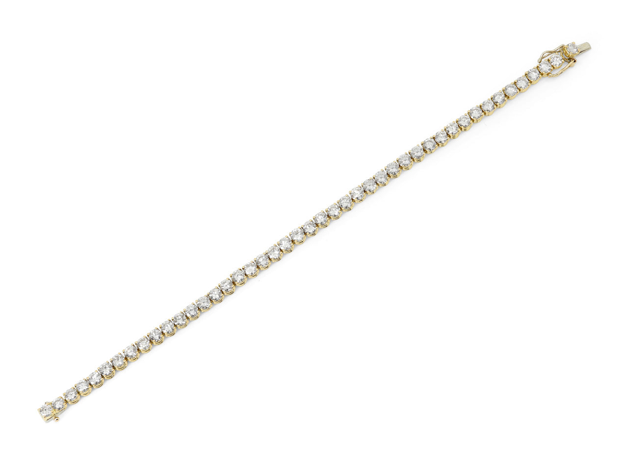 Diamond Line Bracelet in 18K Gold