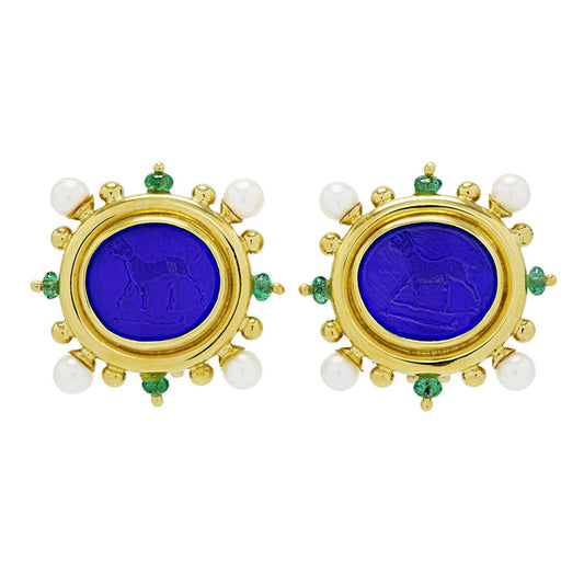 elizabeth locke venetian glass earrings