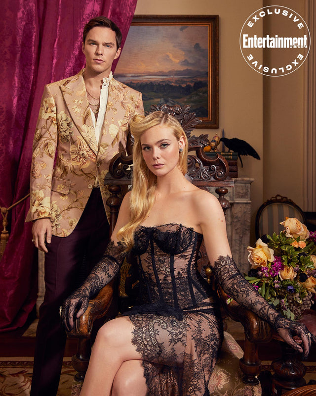 Portrait of a man and woman in an ornate room