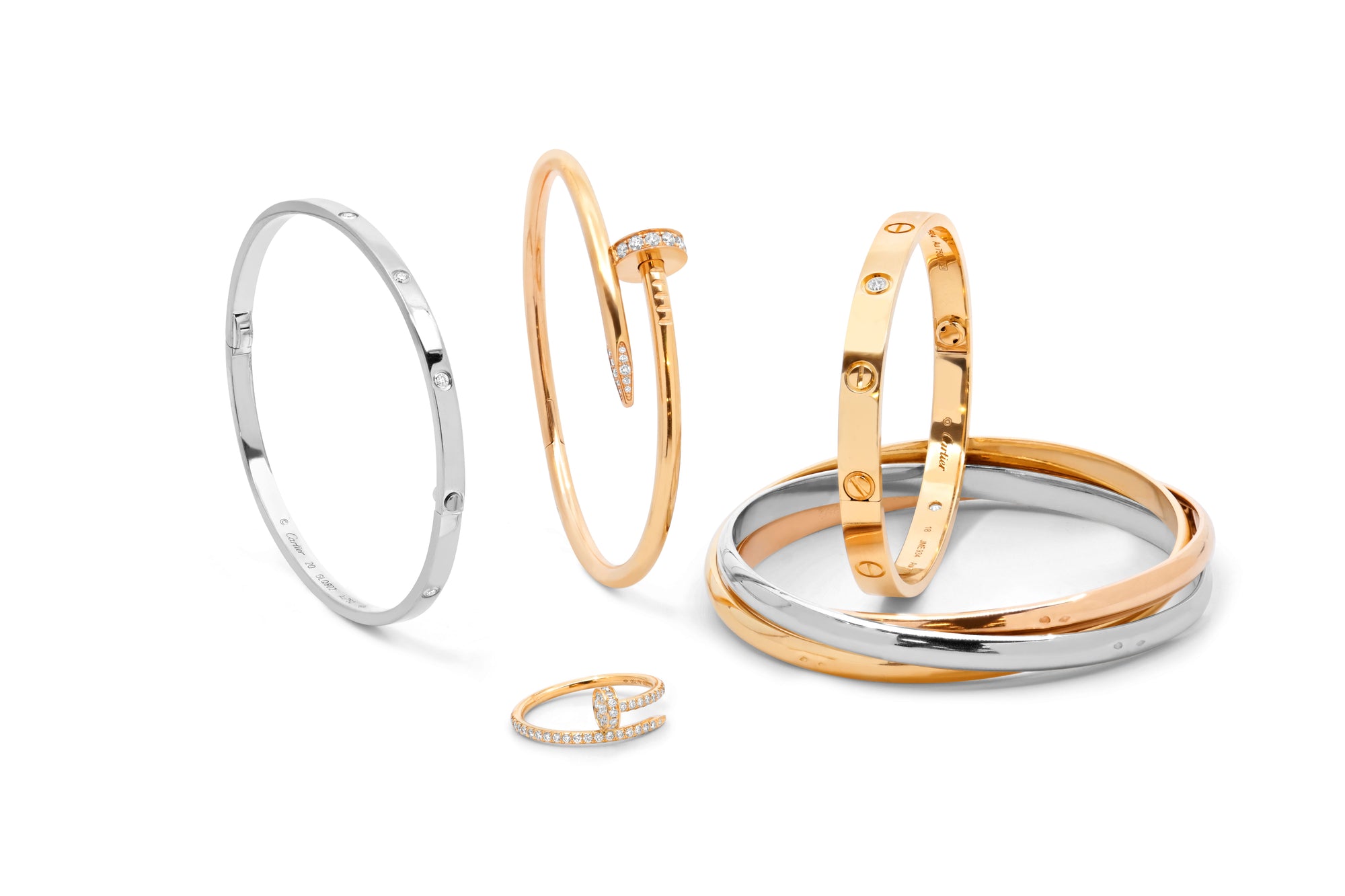 Cartier Bracelets, Bangles, and Ring