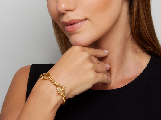 Tom Ford Twisted Wire Bracelet in 18K Gold
