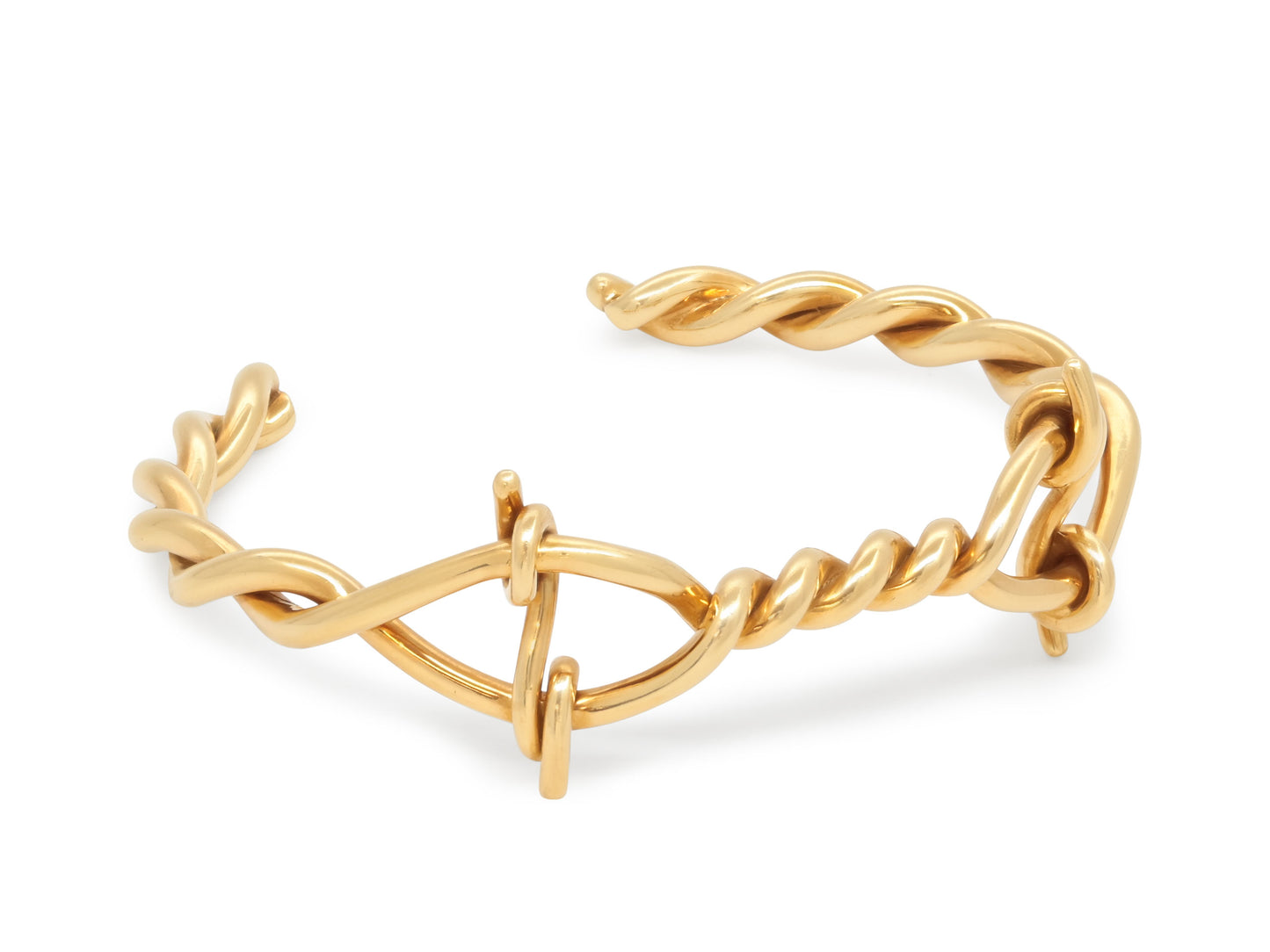 Tom Ford Twisted Wire Bracelet in 18K Gold