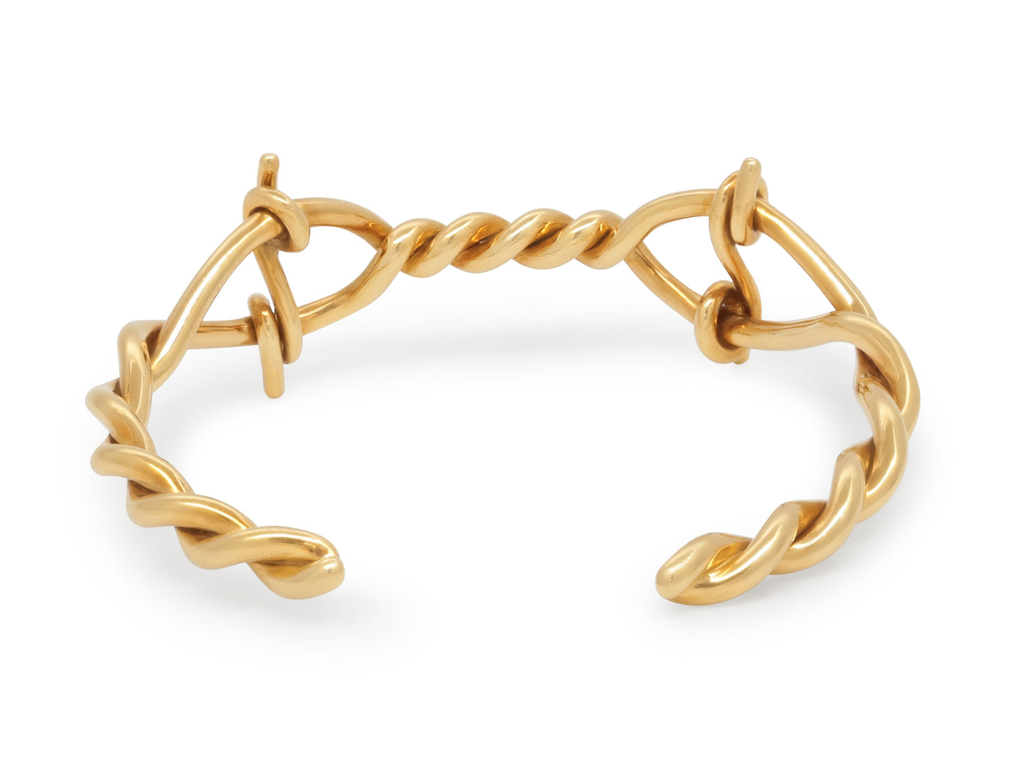 Tom Ford Twisted Wire Bracelet in 18K Gold