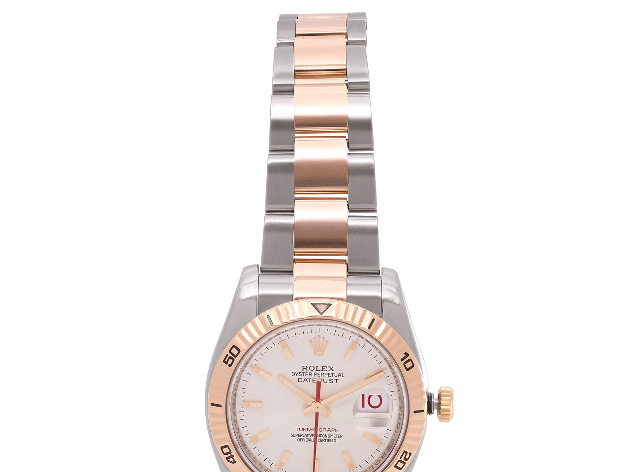 Rolex 'Turn-O-Graph' Datejust Watch in 18K Rose Gold and Stainless Steel, 36 mm