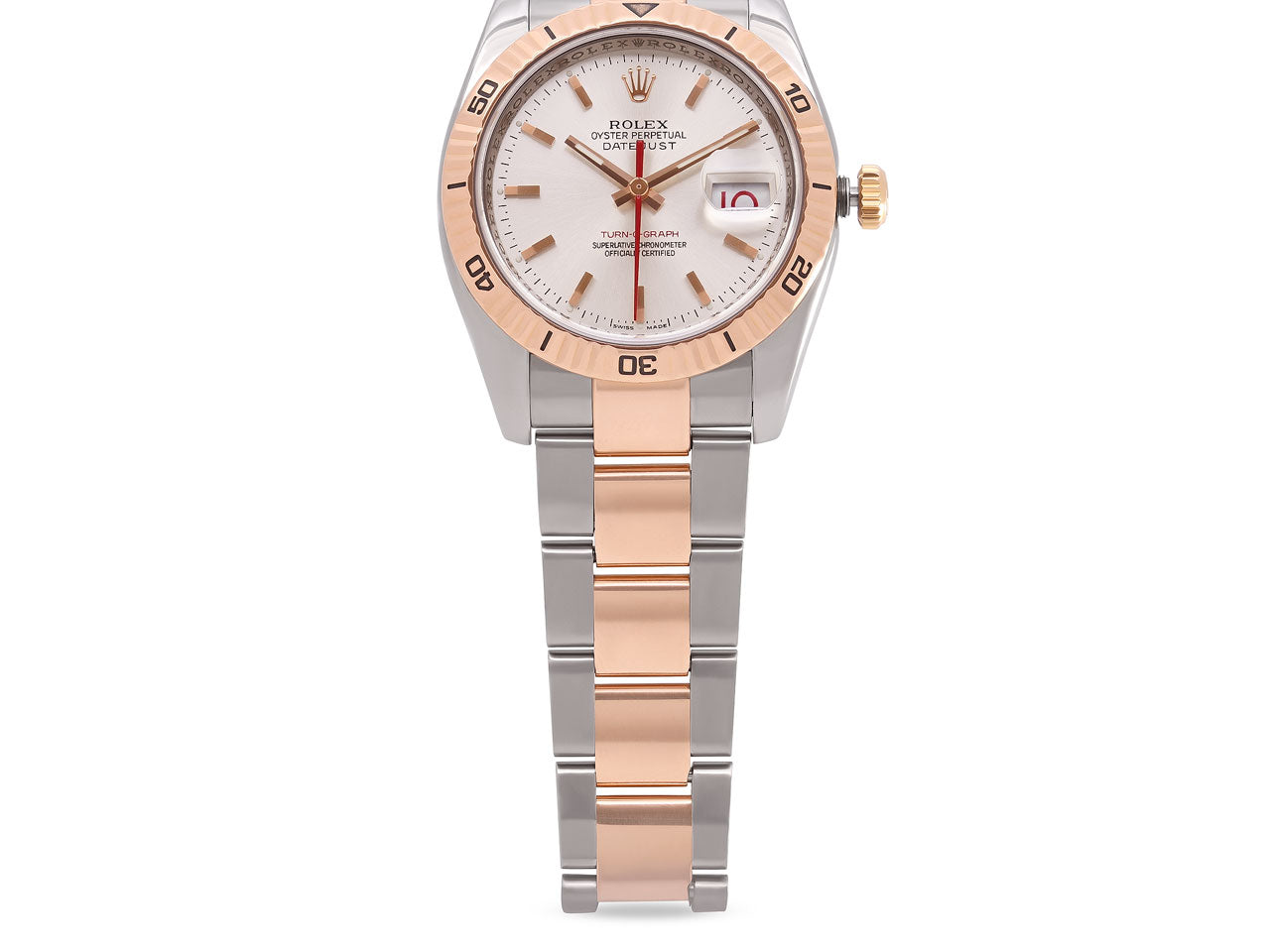 Rolex 'Turn-O-Graph' Datejust Watch in 18K Rose Gold and Stainless Steel, 36 mm