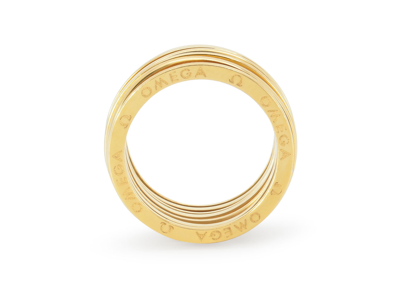 Omega 'Ladymatic' Diamond Ring in 18K Gold