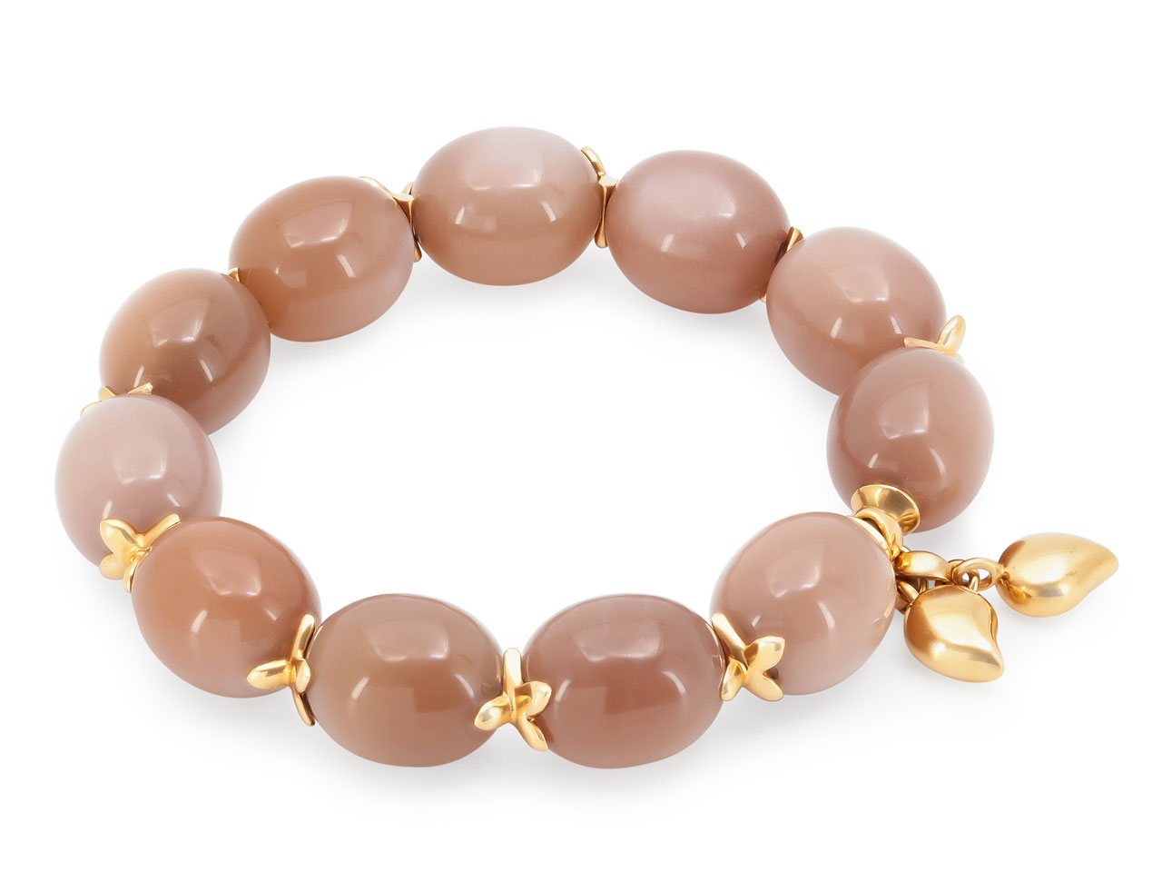 Tamara Comolli 'Coconut' Brown Moonstone Bracelet in 18K Rose Gold