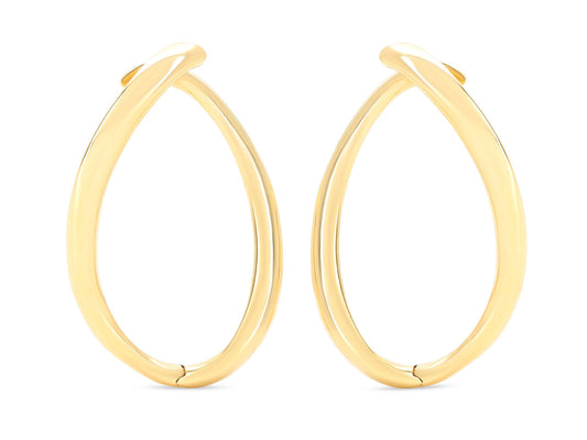 Loop Earrings in 18K Gold, by Beladora