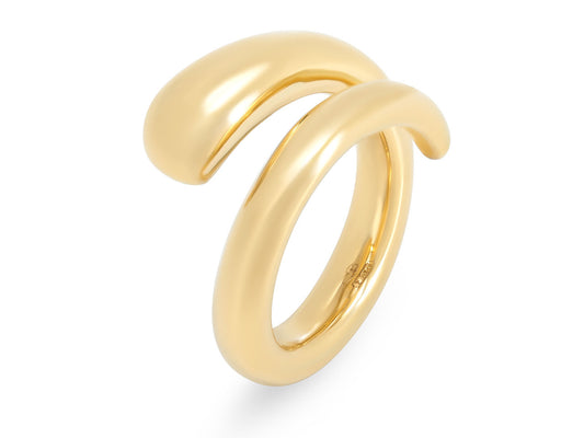Snake Wrap Ring in 18K Gold, by Beladora