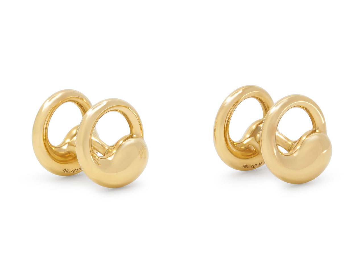 Tiffany & Co. Elsa Peretti 'Eternal Circle' Cufflinks in 18K Gold