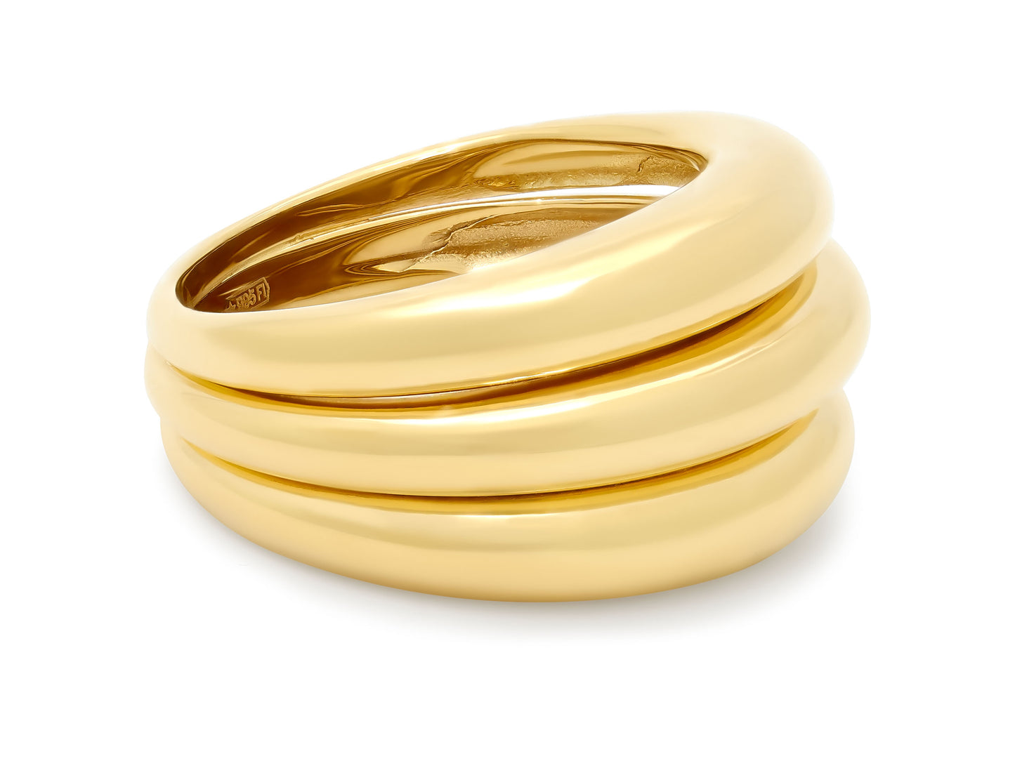 Fluted Ring in 18K Gold, by Beladora