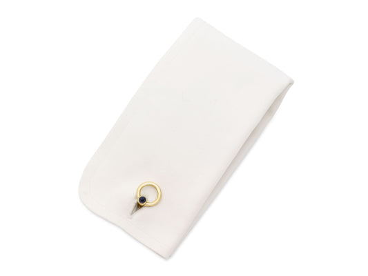 Sapphire Cufflinks in 14K Gold