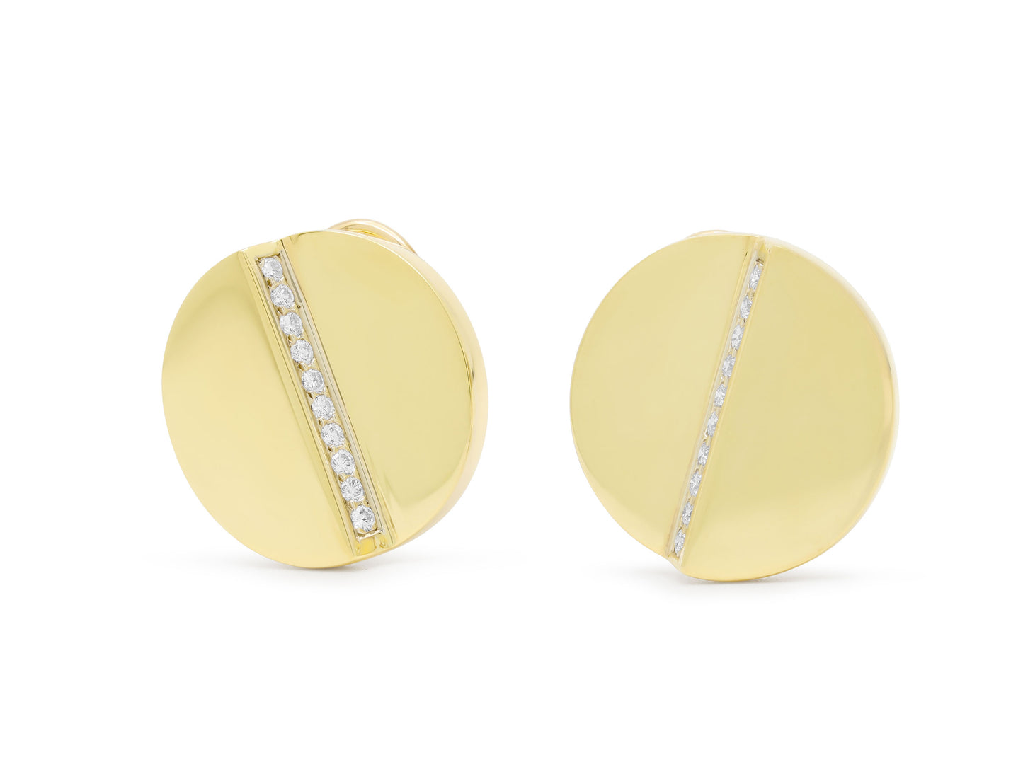 Aldo Cipullo Diamond Earrings in 18K Gold