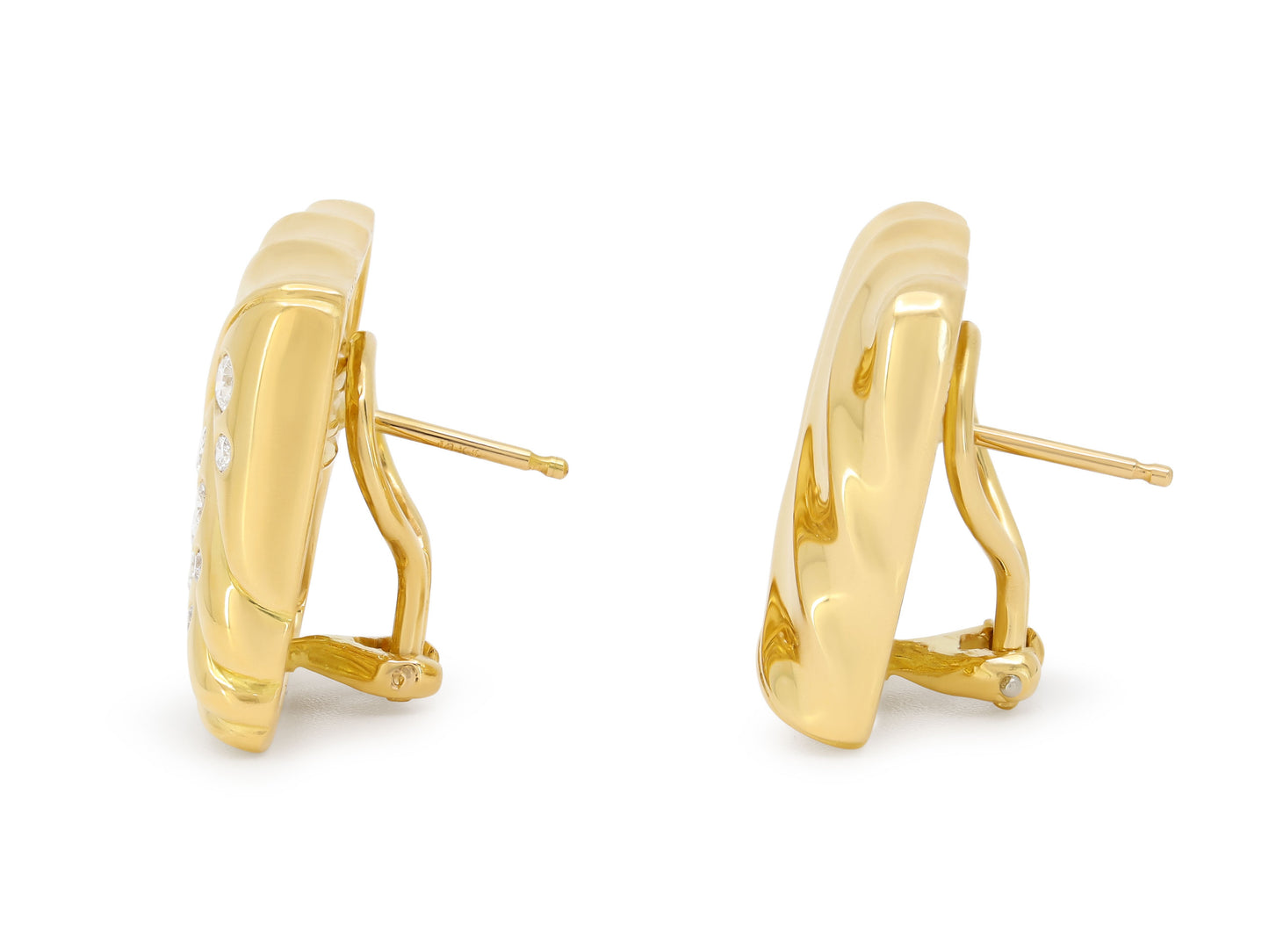 Cartier Diamond Earrings in 18K Gold