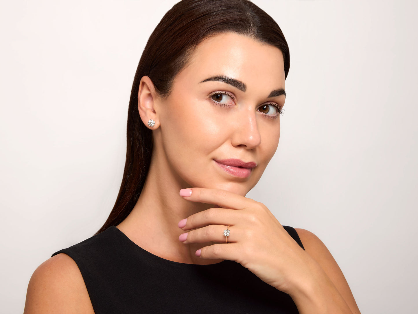 Tiffany & Co. 'Lucida' Diamond Solitaire Ring in 18K Rose Gold