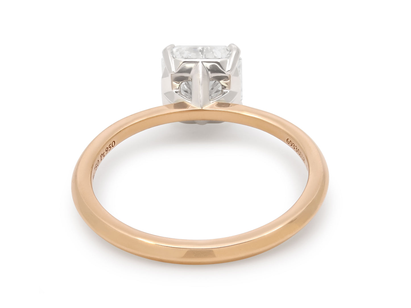 Tiffany & Co. 'Lucida' Diamond Solitaire Ring in 18K Rose Gold