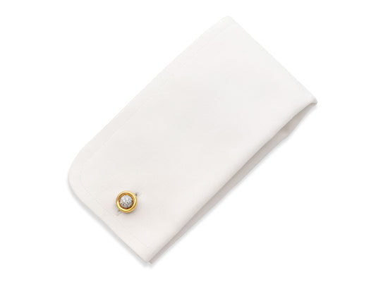 Tiffany & Co. 'Etoile' Diamond Cufflinks in 18K Gold and Platinum