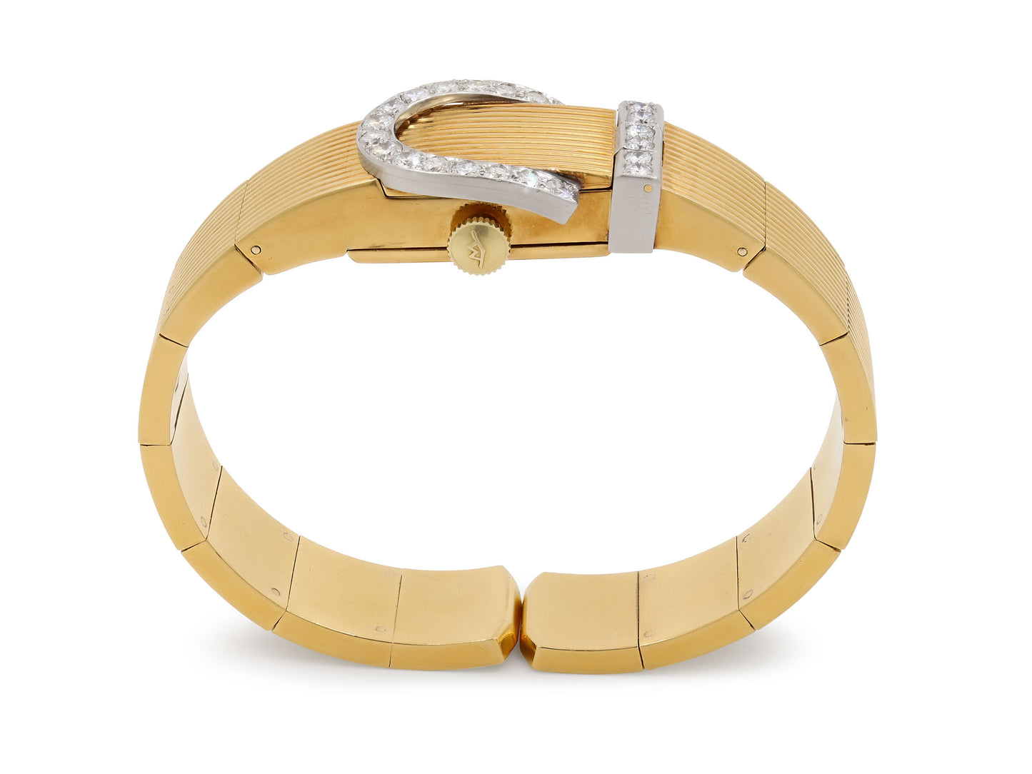 Mid-Century Tiffany & Co. Bracelet Watch in 18K Gold and Platinum