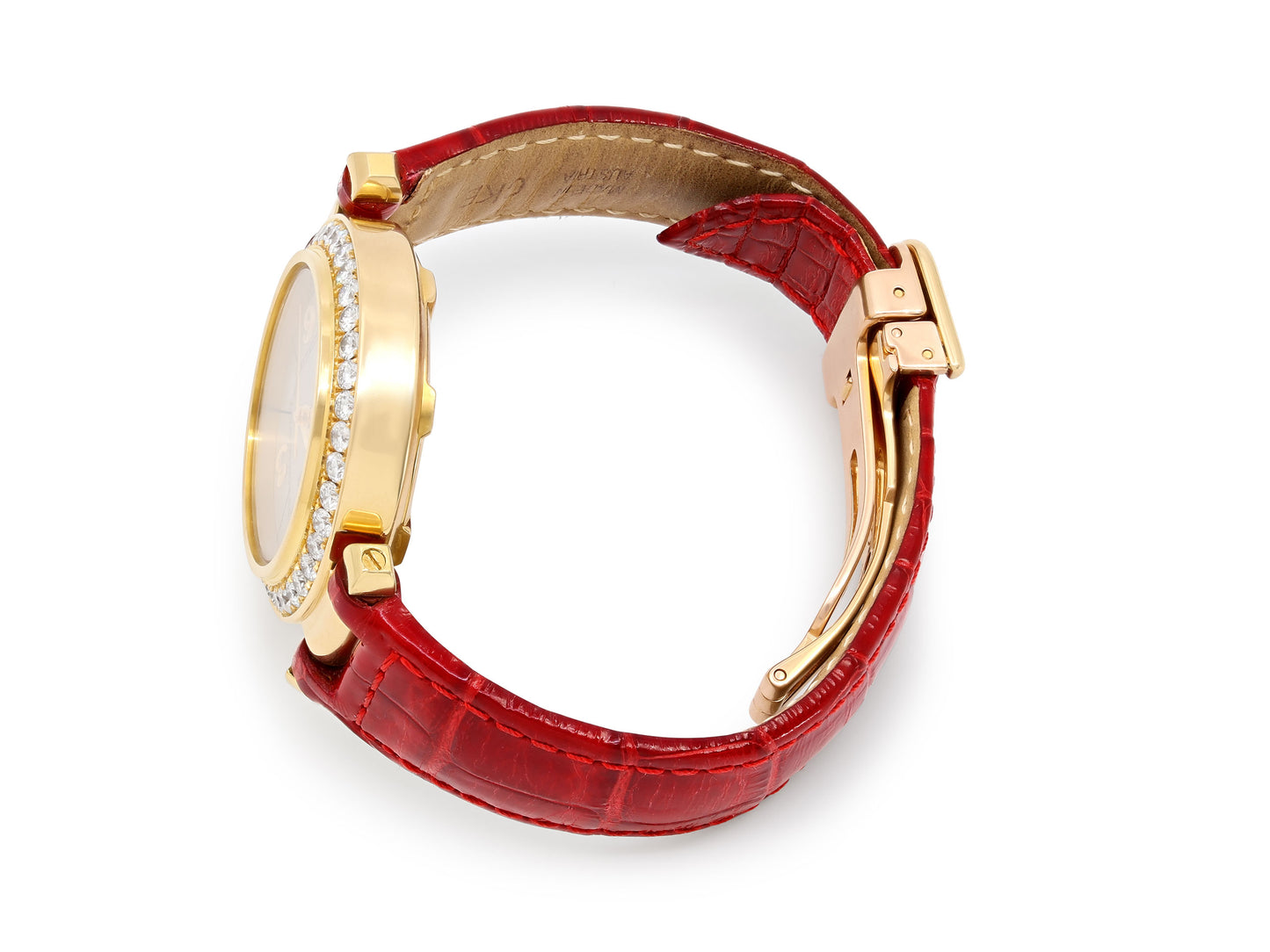 Cartier 'Pasha De Cartier' Diamond Watch in 18K Gold