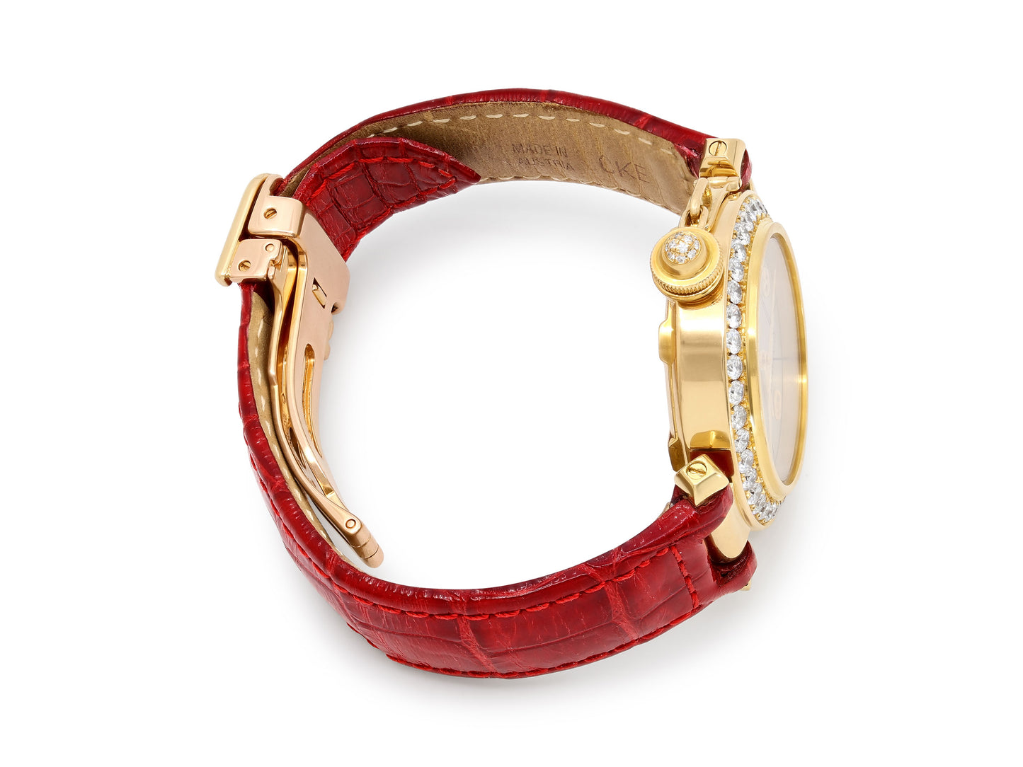 Cartier 'Pasha De Cartier' Diamond Watch in 18K Gold