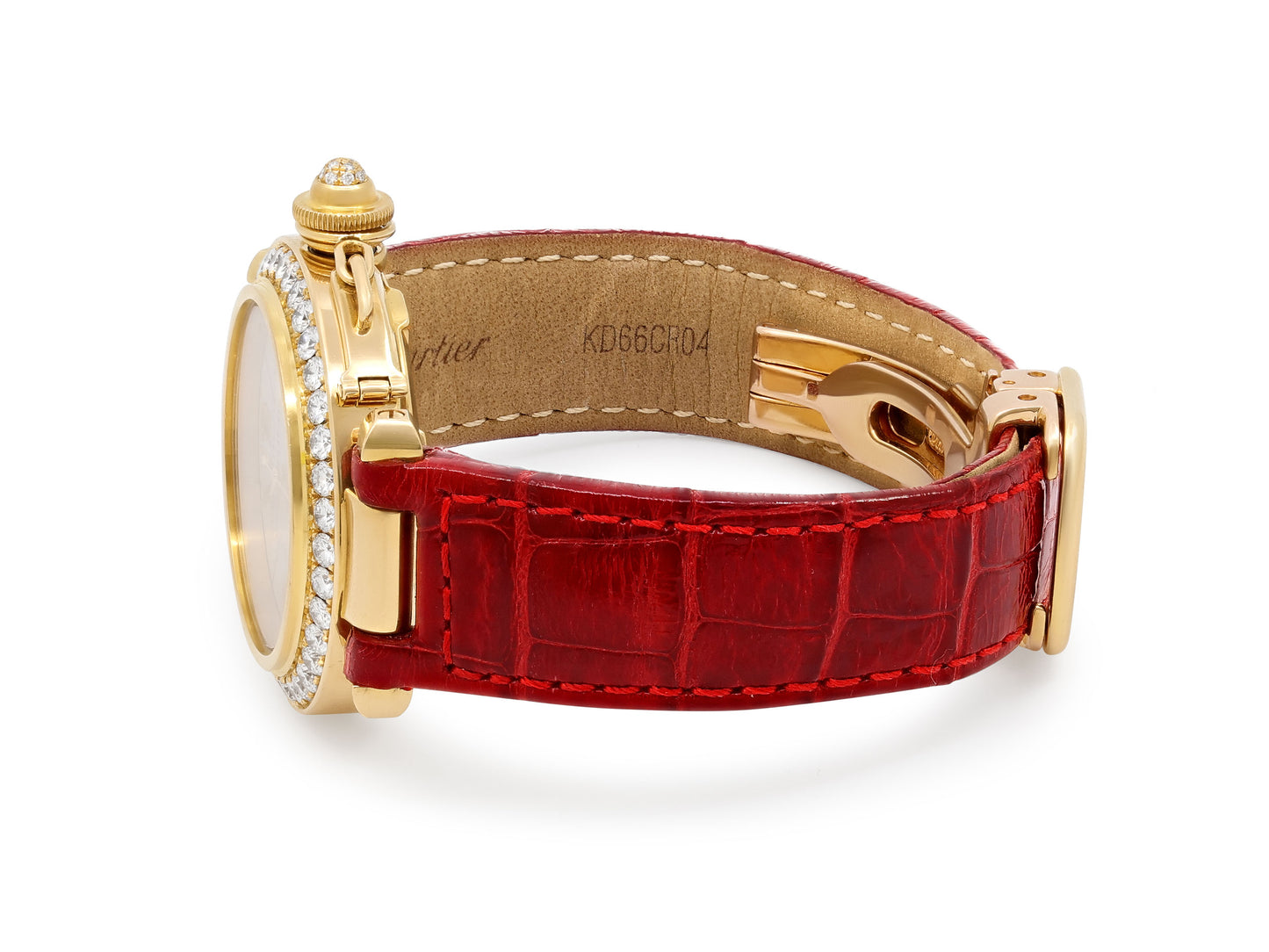 Cartier 'Pasha De Cartier' Diamond Watch in 18K Gold