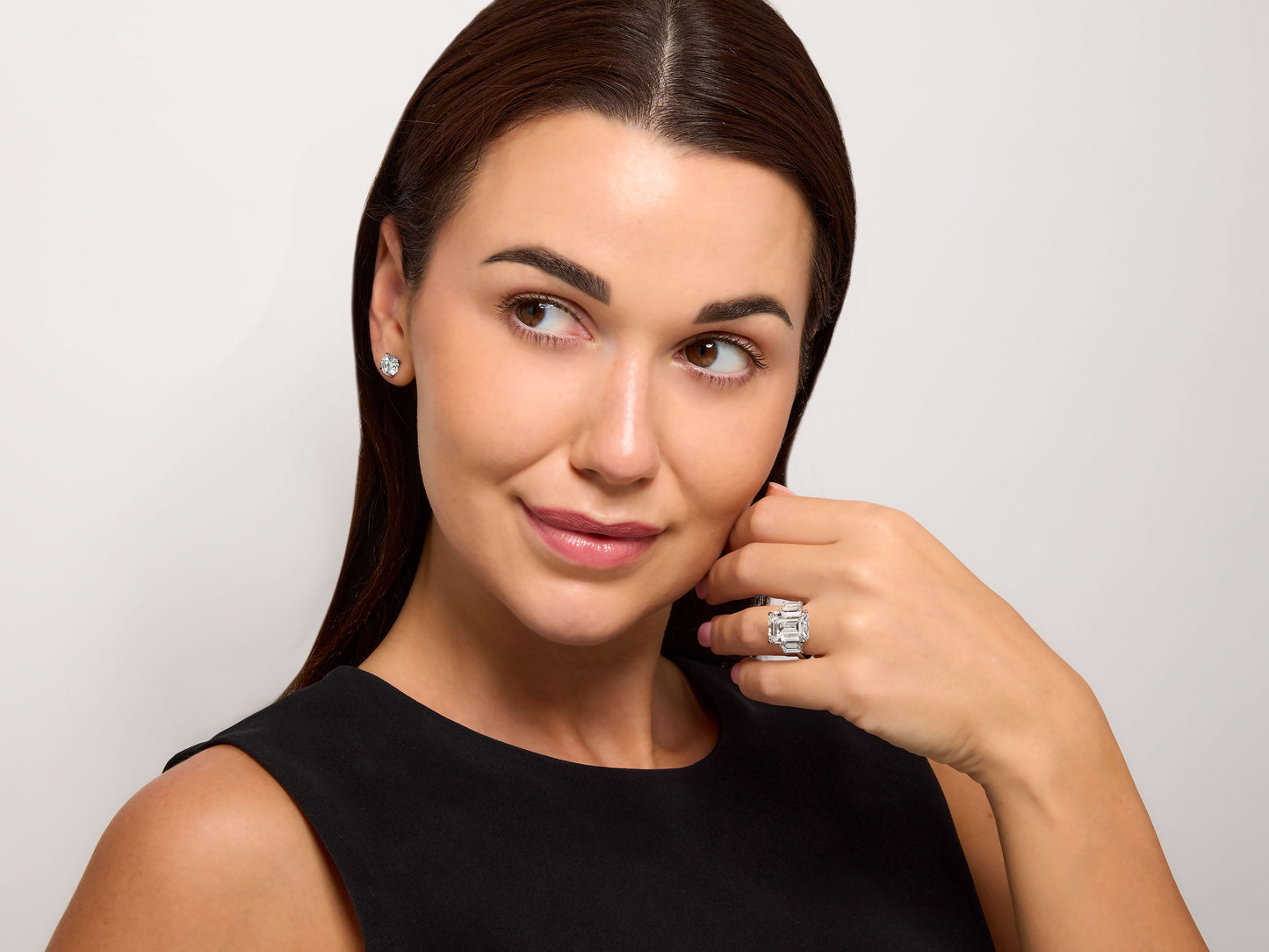 Beladora 'Bespoke' Emerald-Cut Diamond Ring, 9.07 Carat G/VS1, in Platinum