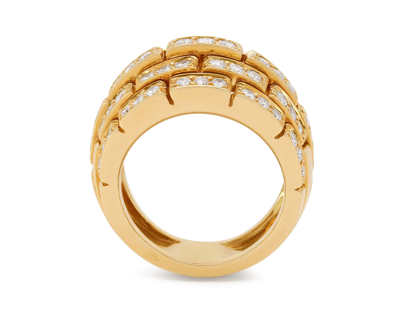 Cartier 'Maillon Panthère' Diamond Ring in 18K Gold